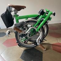 Bicicletta Brompton verde