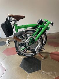 Bicicletta Brompton verde