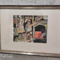 Lucio Ranucci acquaforte colorata a mano