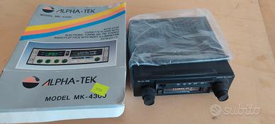 autoradio musicassette vintage alpha tek