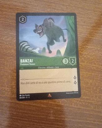 Banzai - Predatore Vorace Rare 80/204 Lorcana