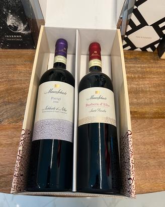 Coppia bottiglie di vino