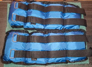 coppia cavigliere 1 kg l'una, pesi regolabili