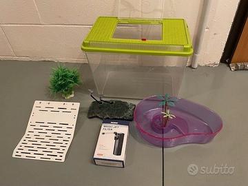 Acquario plastica e accessori