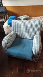 Poltrona comoda a quadri