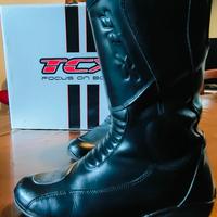 Stivali moto donna  pelle e Goretex