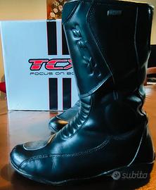 Stivali moto donna  pelle e Goretex