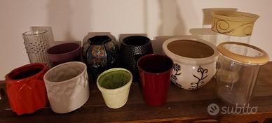 Stock vasi  ceramica e vetro