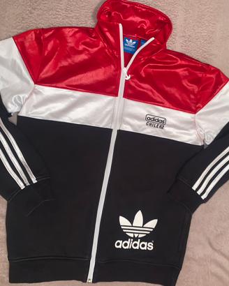 Felpa S adidas chile62 rossa bianca nero