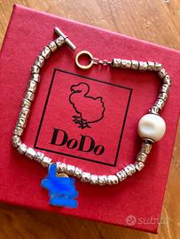 Bracciale Dodo granelli con pepita bianca