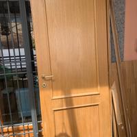 Porta da interno legno rovere come nuova