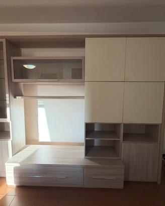 Parete attrezzata per salone