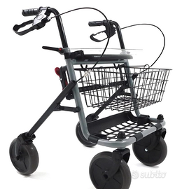 Deambulatore Girello per Anziani Pieghe Rollator