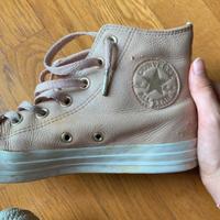 Scarpe Converse All Star in pelle Rosa Pink 39