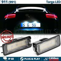 Placchette Luci Targa LED Porsche 911 991 Canbus