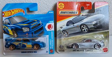 Hot Wheels Matchbox Subaru Impreza STi Mazda RX-7