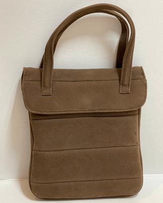 Borsetta vintage marrone tortora mini bag rétro