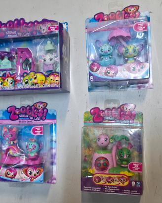 zoobles 4 Confezioni Nuove Sigillate 