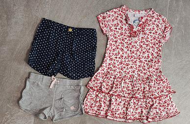 vestito 4 anni + pantaloncini 