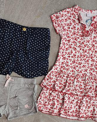 vestito 4 anni + pantaloncini 
