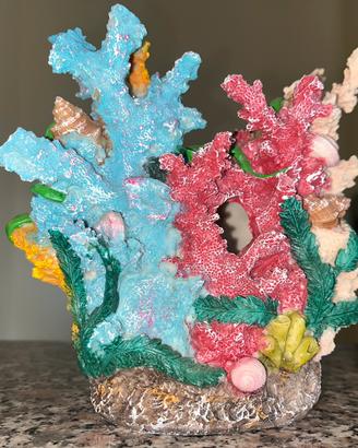 Decorazione Acquario Barriera Corallina Colorata