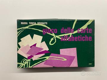 Gioco delle carte alfabetiche 1971 Rovigatti