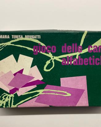 Gioco delle carte alfabetiche 1971 Rovigatti