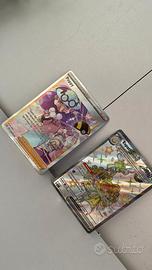 carte pokemon 1 allenatore e una carta gioco