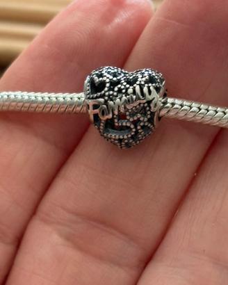 Charm CUORE FAMILY in argento s925