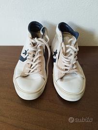 scarpe sneakers alte in pelle Converse All Star