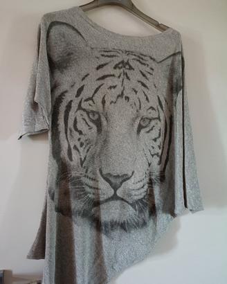 maglia lurex con stampa