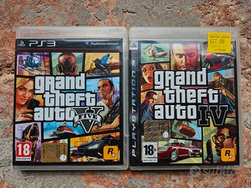 Lotto GTA IV + GTA V PS3 