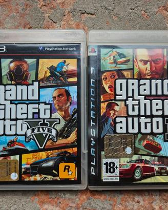 Lotto GTA IV + GTA V PS3 