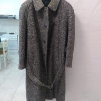 Cappotto da uomo in lana vintage spigato taglia 48