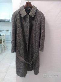 Cappotto da uomo in lana vintage spigato taglia 48