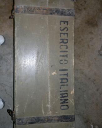 2 casse in legno esercito italiano