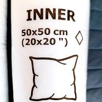 Set 2 Imbottiture Cuscino IKEA INNER 50x50 cm 