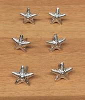 Lotto 6 stellette argento bombate