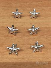 Lotto 6 stellette argento bombate