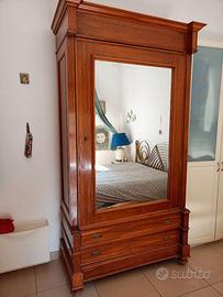 Armadio della Nonna legno radica e noce metà 800