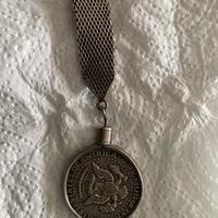 Portachiavi mezzo dollaro argento