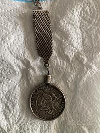 Portachiavi mezzo dollaro argento