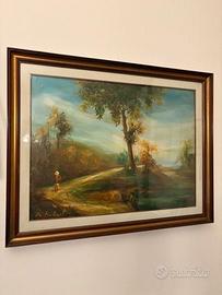 quadro con paesaggio