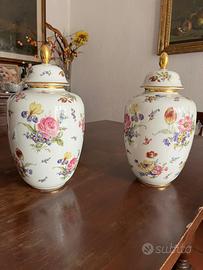 Coppia di vasi potiche ginger jar