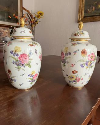 Coppia di vasi potiche ginger jar
