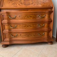 Cassettiera con secreteire scrittoio
