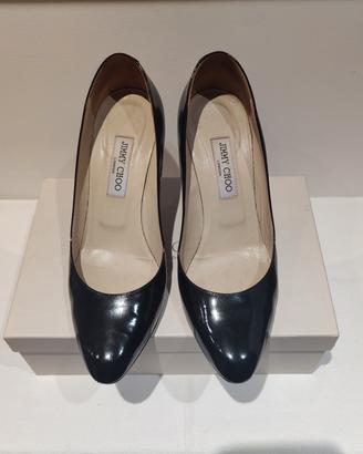 Décolleté Jimmy Choo di vernice nera 