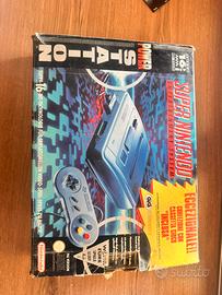 snes console con scatola