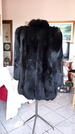 Giacca in Vera Volpe Nera