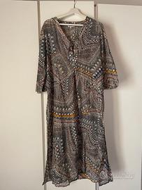 Copricostume Frette cotone e seta